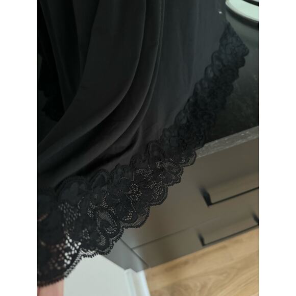 We are HAH The Evelyn Lace Up Reversible Dress in Noir - Picture 5 of 9